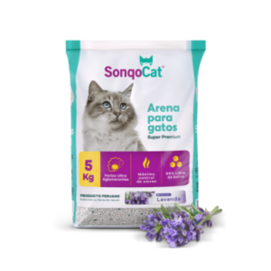 Arena SonqoCat – Perlada Aroma Lavanda – 5kg