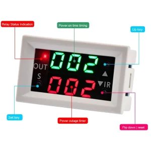 Módulo Temporizador Digital Con Case Rele 20A