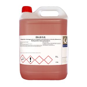 DG-20 S.E. Limpiador desengrasante biodegradable sin espuma para la industria alimentaria