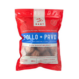 Hant – Pollo y Pavo – Perros con estómago sensible – 800gr