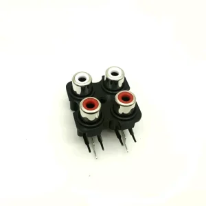 Jack Chasis 4 Rca Pines L ( 90 Grados ) para placa