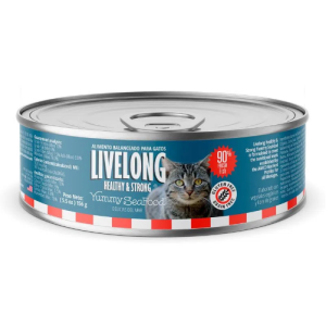 Livelong – Alimento Humedo Gatos – Delicias Marinas – 156gr.