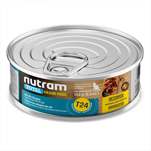 Nutram ( T24 ) – Libre de Granos – Trucha & Salmón para Gato – 156gr
