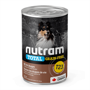 Nutram ( T23 ) – Libre de Granos – Pollo & Pavo para Perro – 369gr