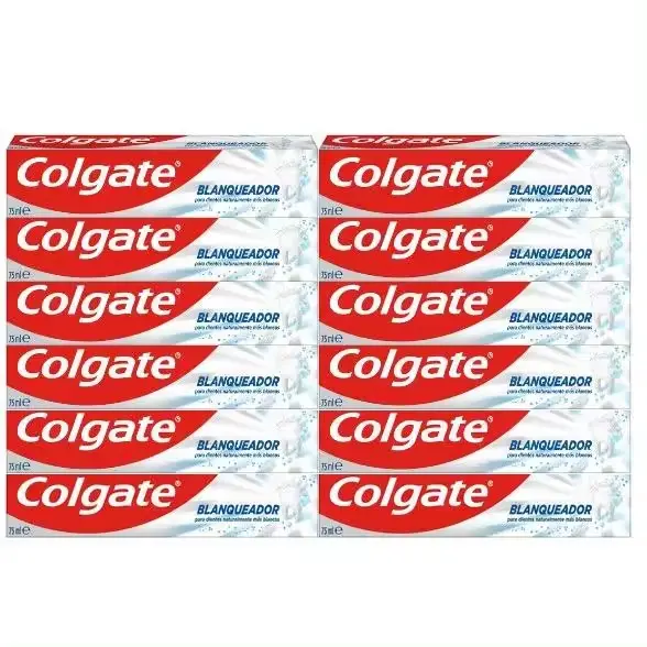 Pack de 12 – Colgate Blanqueador 75ml | Sonrisa Más Blanca y Protección Garantizada*