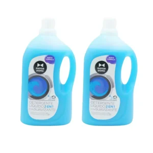 Detergente Líquido 2 en 1 Detergente Suavizante 3L – Pack de 2 x 3 L