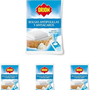 ORION Antipolillas y Antiácaros aroma ropa limpia【Pack Ahorro 4 uds. x 20 bolsa】